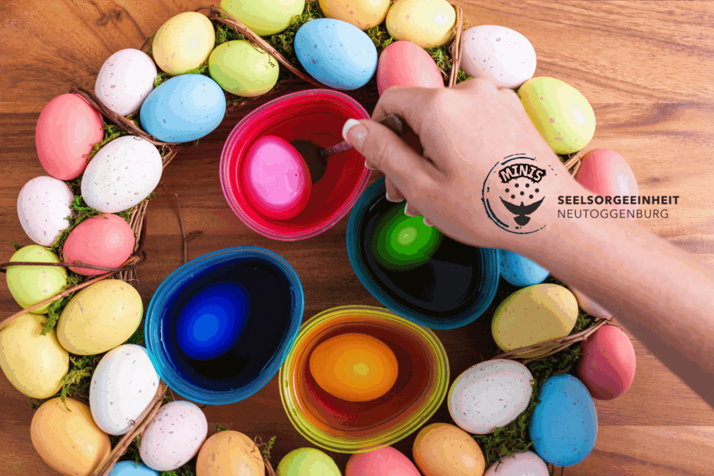 Minianlass – Palmbinden und Eierfärben